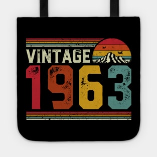 Vintage 1963 Birthday Gift Retro Style Tote