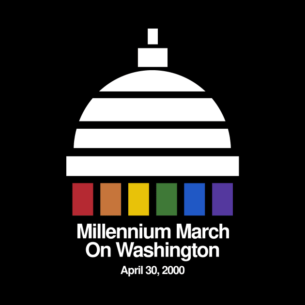 Millennium March Vintage 2000 Gay LGBT Retro by WearingPride