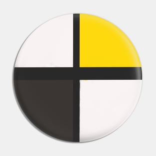 yellow gray and white square abstract art Pin
