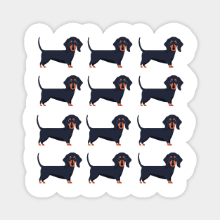 Dachshund dog breed cute pattern Magnet