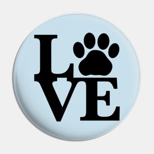 Love for cats (black) Pin