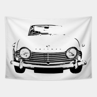 Triumph TR4A 1960s British classic car monoblock black Tapestry