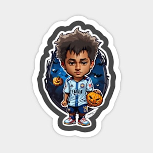 neymar brazil football Halloween Magnet