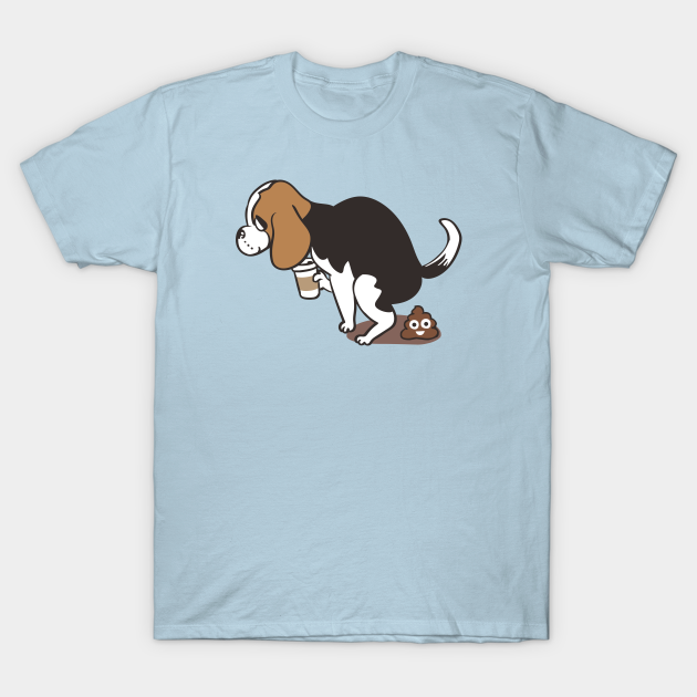 Coffee makes me poop Beagle - Coffee - T-Shirt