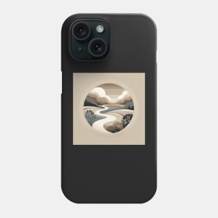 Meandering Essence: Earth's Gentle Curves Phone Case