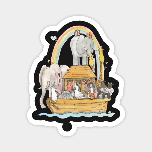 Noah's Ark Magnet by krisevansart