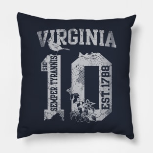 Virginia 10th State Virginian Pillow