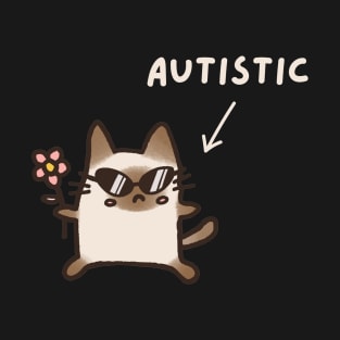 Autistic Cat (Dark) T-Shirt