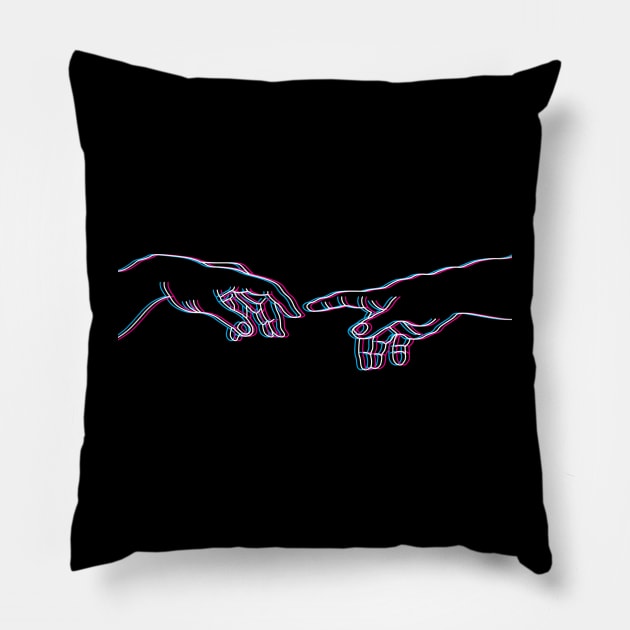 Creation of Adam Trippy Line Art Pillow by inotyler