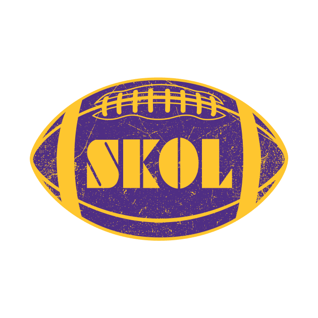 SKOL Retro Football - White by KFig21