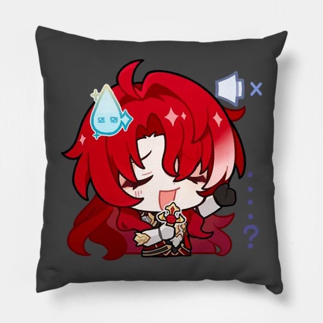 Honkai Star Rail Chibi Argenti 2 Pillow by HoyoStan