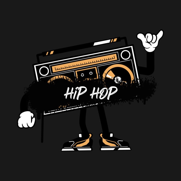 Boom Box Stereo Hip Hop by Pro-Clothing