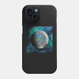 Planet Surrounded by a Galaxy Phone Case