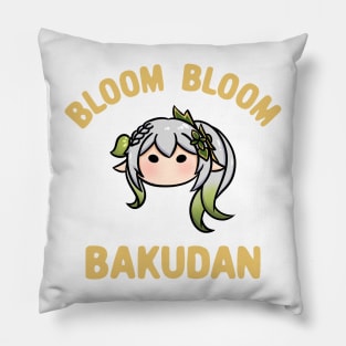 Genshin Impact Nahida bloom bakudan chibi | Morcaworks Pillow