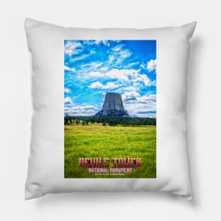 Devils Tower National Monument Pillow