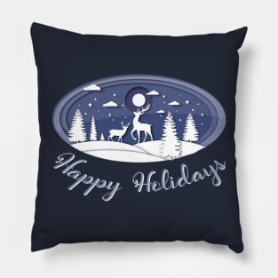 Happy Holidays Pillow