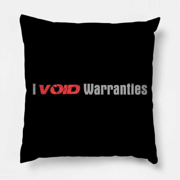 warranty breaker Pillow by Housecat_be