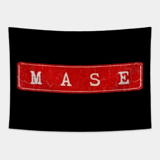 vintage retro plate Mase Tapestry