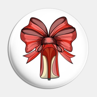 High Heel With Bow Pin