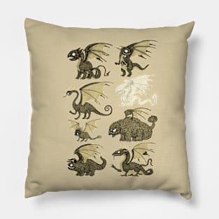 Assorted Dragons Pillow