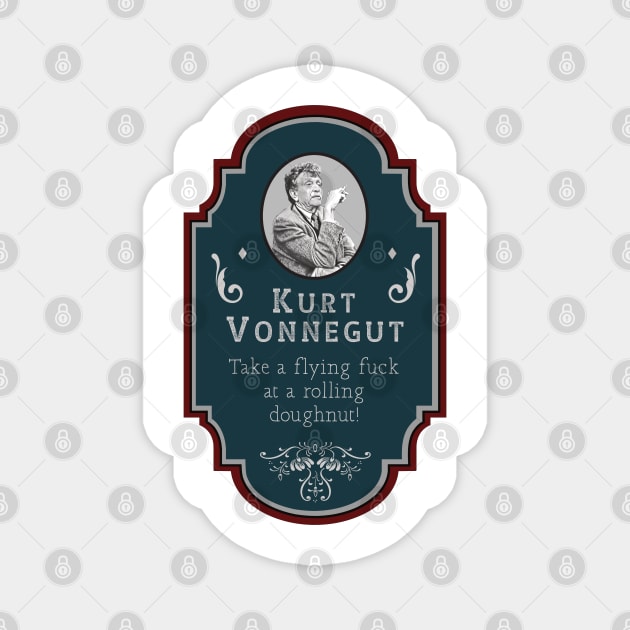 Kurt Vonnegut Jr Magnet by blackjackdavey