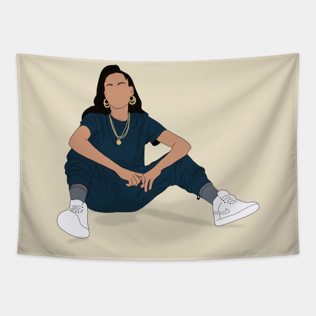 Christen Press USWNT MUWFC Tapestry by Hevding