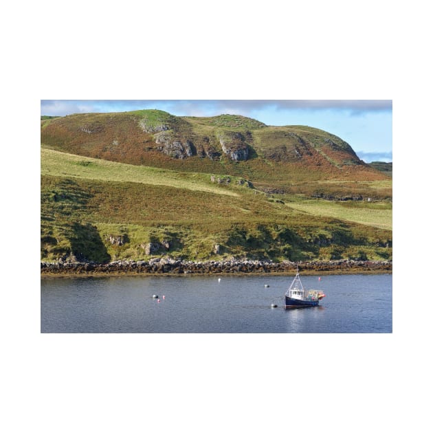 Moored fishing boat near Struan -  Isle of Skye, Scotland by richflintphoto