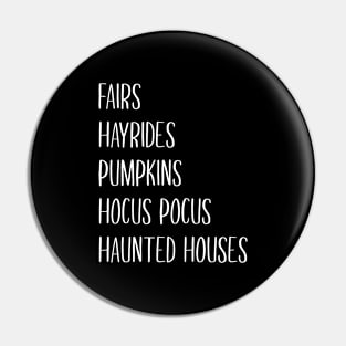 Fairs Hayrides Pumpkins Hocus Pocus Haunted Houses Pin