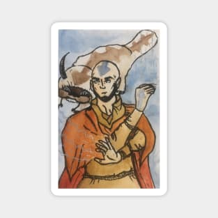 Avatar Aang Watercolour Magnet