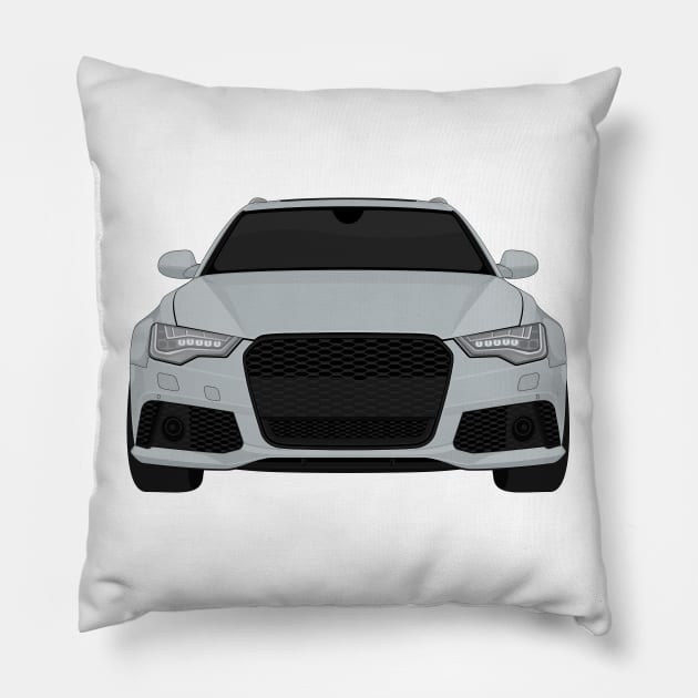 rs6 grey Pillow by VENZ0LIC