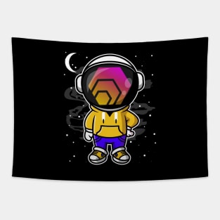 Hiphop Astronaut HEX Coin To The Moon Crypto Token Cryptocurrency Wallet Birthday Gift For Men Women Kids Tapestry