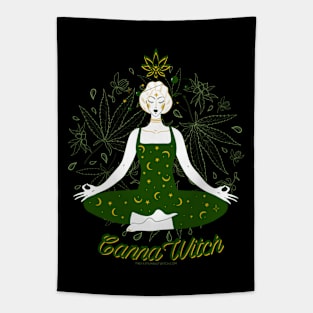 Dark CannaWitch Tapestry