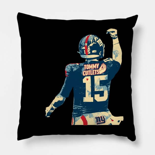 Retro Hope Tommy Cutlets Pillow by RANS.STUDIO