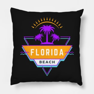 Florida beach Vibes 80's 90's Pillow