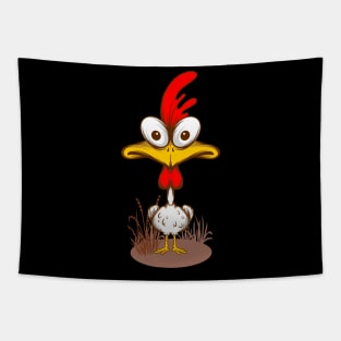 Funny Chicken Rooster Graphic Chicken Farmer Gift Tapestry