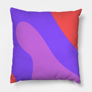 Boho abstract purple and red pastel swirl pattern Pillow