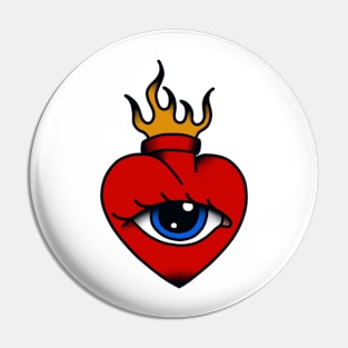 Tattoo Heart Pin