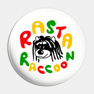 Rasta Racoon Pin