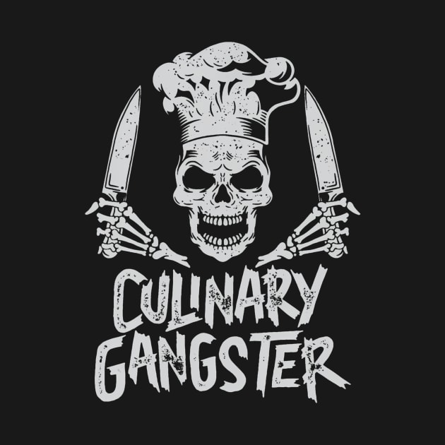 Chef Culinary GangsterCook Skull Cooking Knife by Saboia Alves