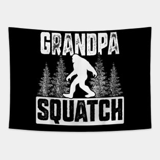 Squatchy Matching Family Bigfoot Grandpa Squatch Tapestry