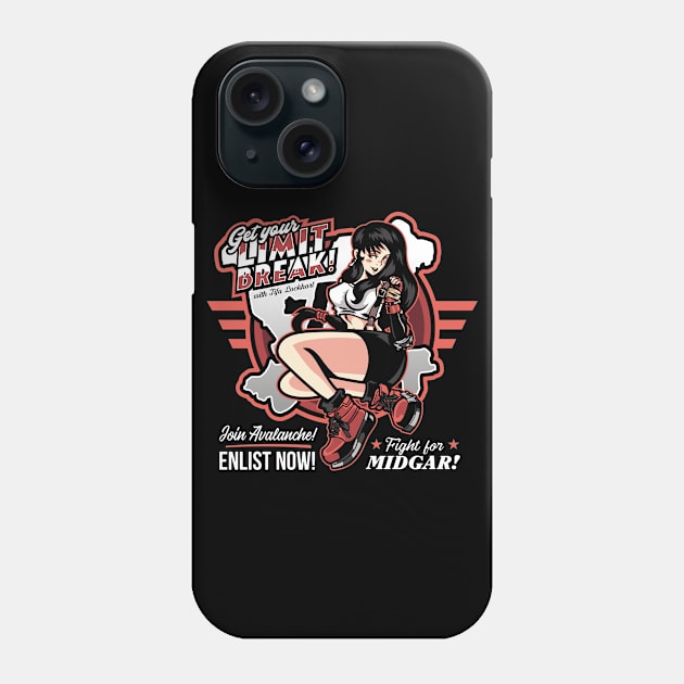 Get your Limit Break with Tifa Phone Case by demonigote