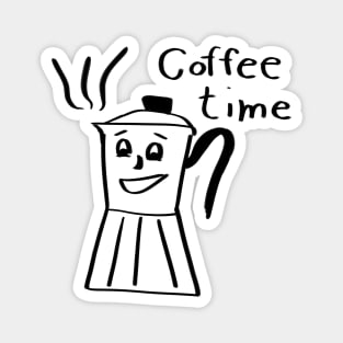 Coffee time moka pot Magnet