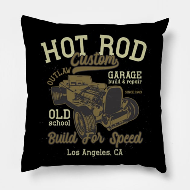 Hot Rod Custom Garage Mega Pillow by Hariolf´s Mega Store