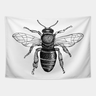 Hand drawn Bee Tapestry