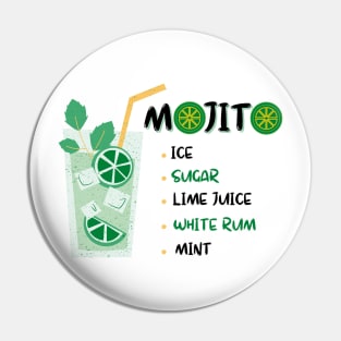 Mojito Cocktail Pin