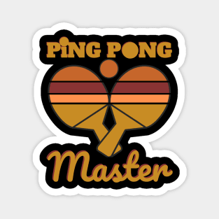 Retro Ping Pong Magnet