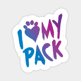 I Heart My Pack Magnet