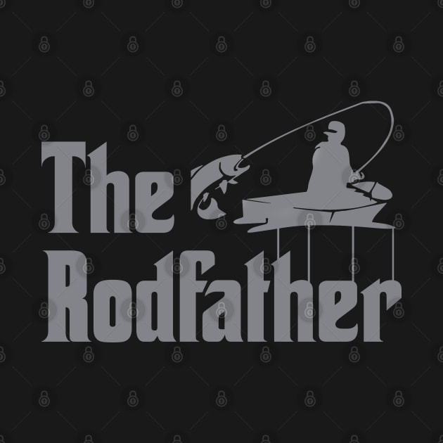 The Rodfather Funny Fishing Gift for Fisherman by DragonTees