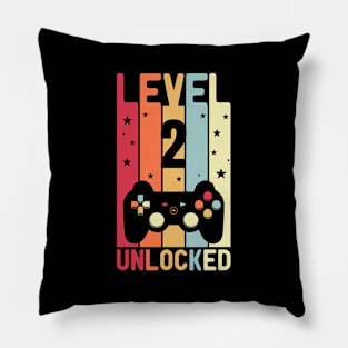 Level 2 Unlocked Gamer 2St Video Game Pillow