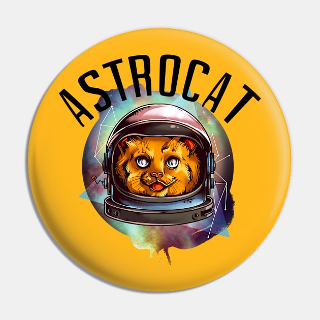 AstroCat Pin by Pittura